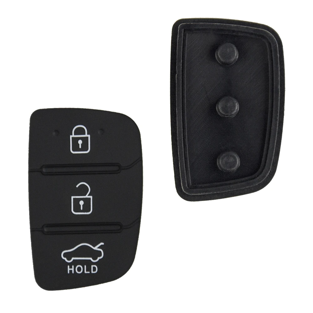 OkeyTech 2pcs/lot 3/4 Buttons Rubber Pad Flip Folding Remote Car Key Pad For Hyundai I30 IX35 Kia K2 K5 PRIDE BONgo RNY