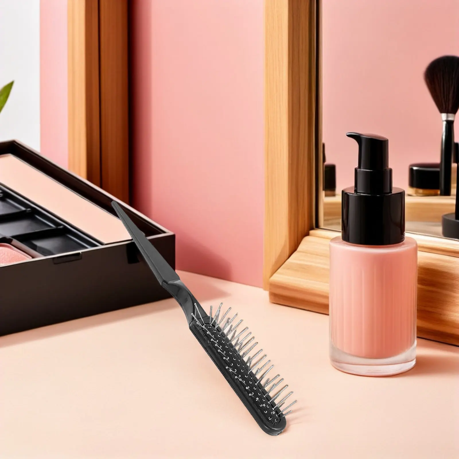 

5Pcs Professional Rat Tail Comb Salon Grade Detangling Braid Comb with Metal Pick for Hair Styling Curl Shaping Brush