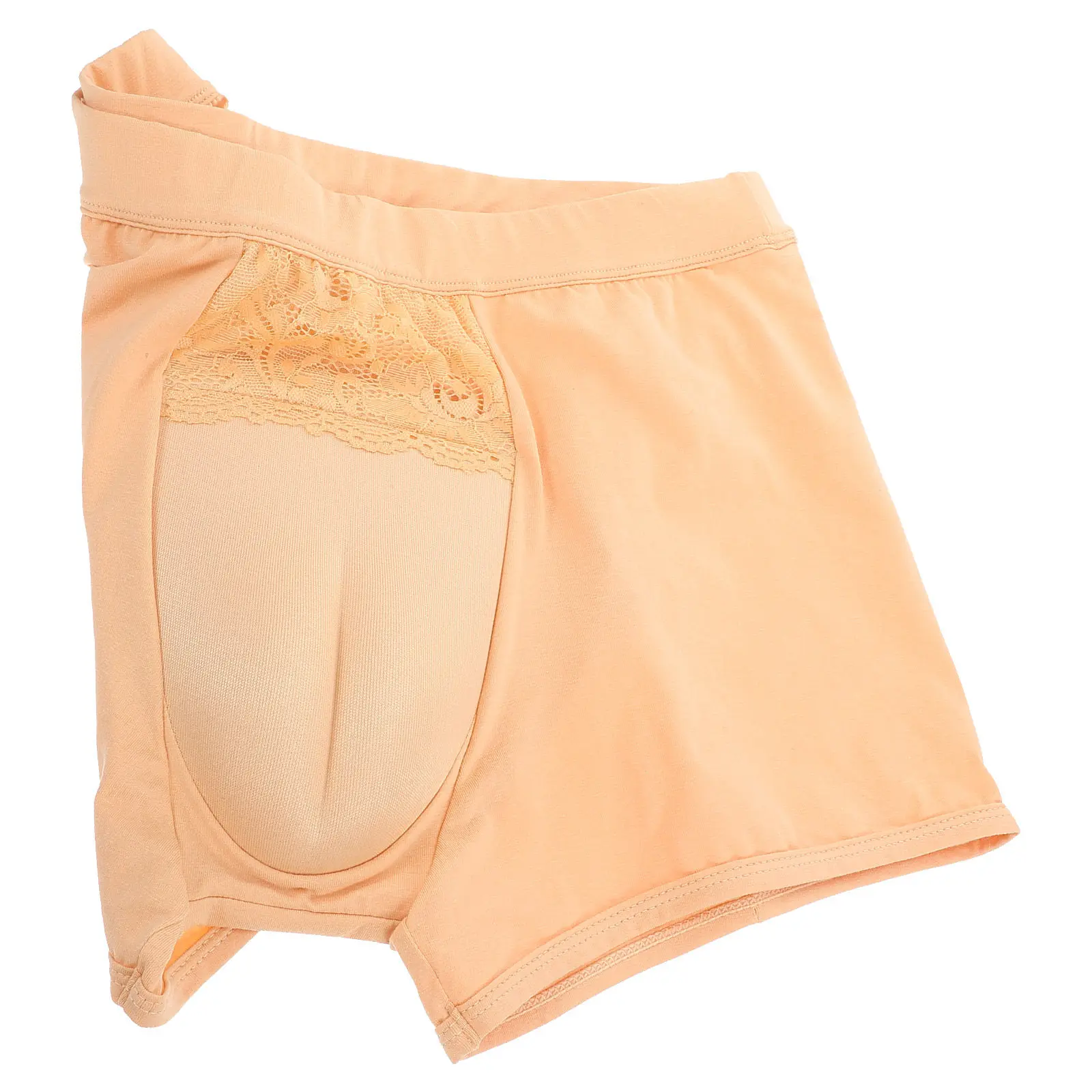 

Корректирующее белье для кроссдрессинга: дышащие, комфортные трусы для мужчин, моделирующие фигуру, натуральный цвет