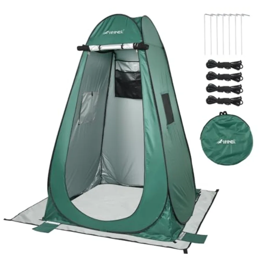 

Pop Up Camping Shower Tent, Portable Dressing Changing Tent Outdoor with Carry Bag for Beach and Hiking, 75" x 48"x 48"