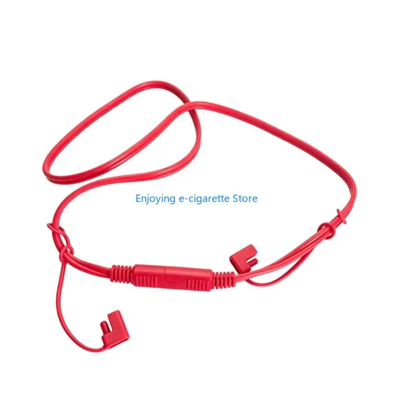 Battery Charging SAE Power Extension Cable 18AWG Gauge Red Wire with Protective End Covers for Solar Routing Needs Daily Y4QF