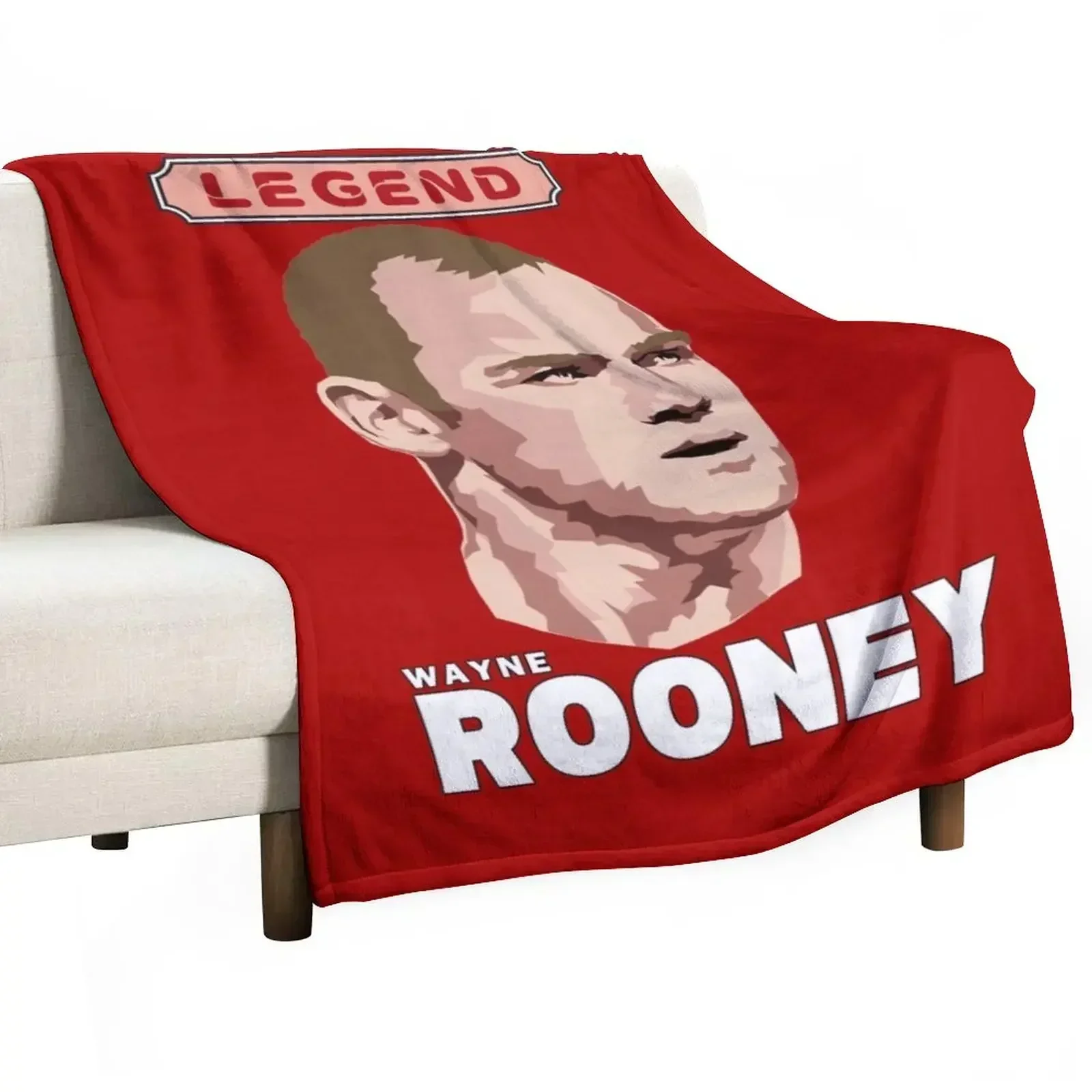 

Wayne Rooney - Football Legend Throw Blanket Comforter Soft Beds Luxury Brand Blankets