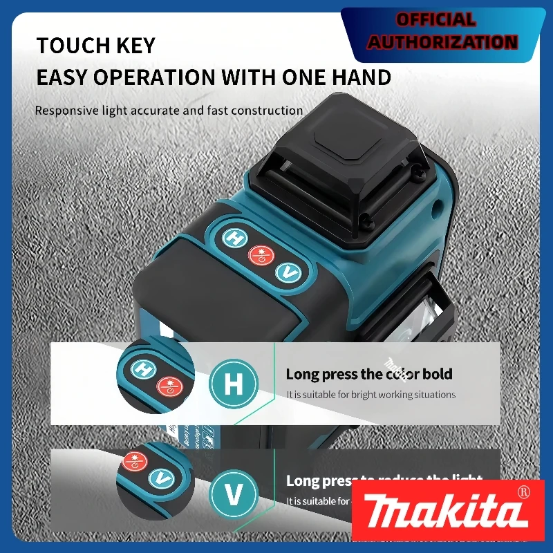 حار Makita16-Line 360 أفقي عمودي عبر المستوى عالية الدقة الضوء الأخضر الليزر عالية الدقة الحائط أداة محمولة