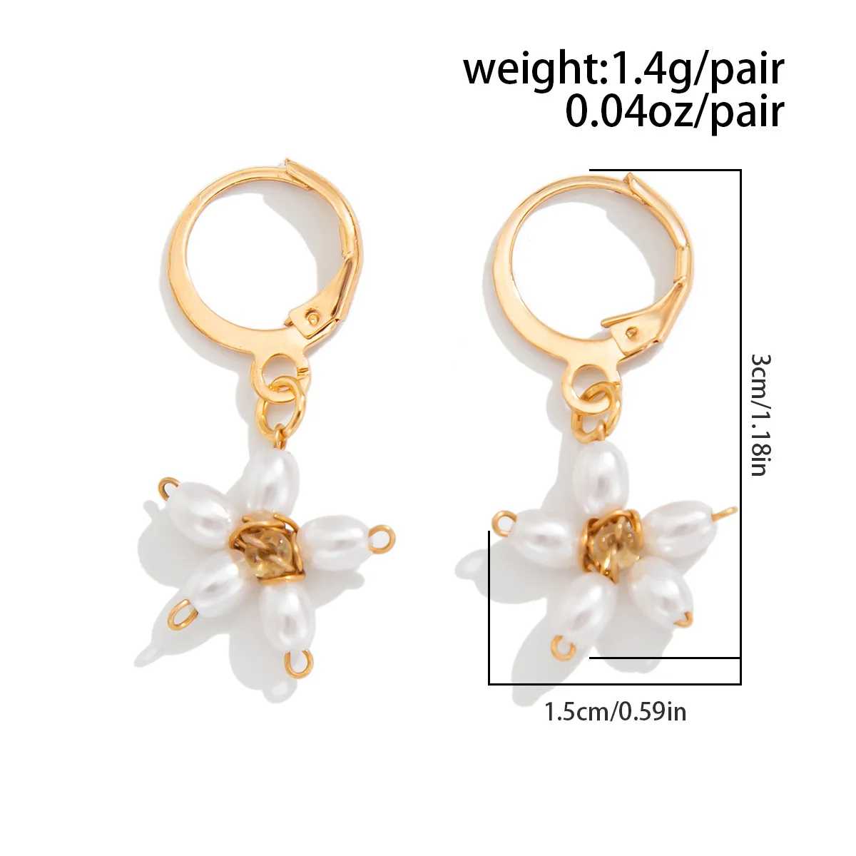 بوهو تقليد اللؤلؤ المنسوجة زهرة قلادة أقراط 2025 المرأة بسيطة الذهب اللون معدن الحلو فتاة موضة مجوهرات عيد ميلاد #2