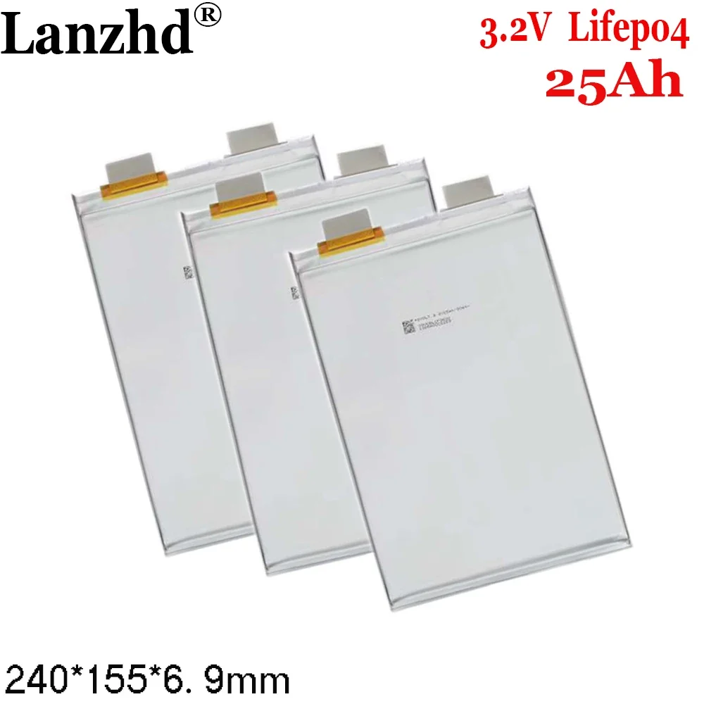 1-20 peças 3.2v 20ah pacote macio bateria lifepo4 20000mah células lifepo4 para carro de corrida motocicleta elétrica 240*155*6.9mm