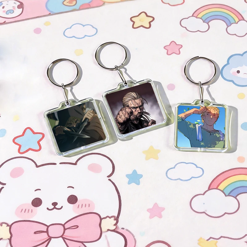 VINLAND SAGA Thorfinn Acrylic Keychain Handmade Hanging Ornaments for Clothes Backpack Decoration Accessories Gifts with Friends