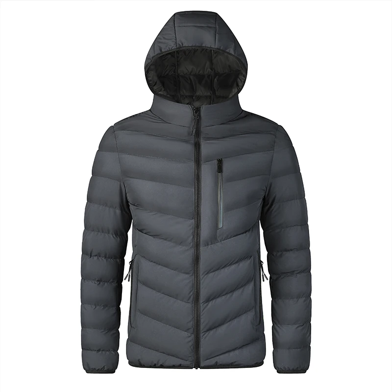 Nuevo Otoño Invierno hombres cálido impermeable Parkas chaqueta abrigo para hombre con capucha Casual marca a prueba de viento prendas de vestir