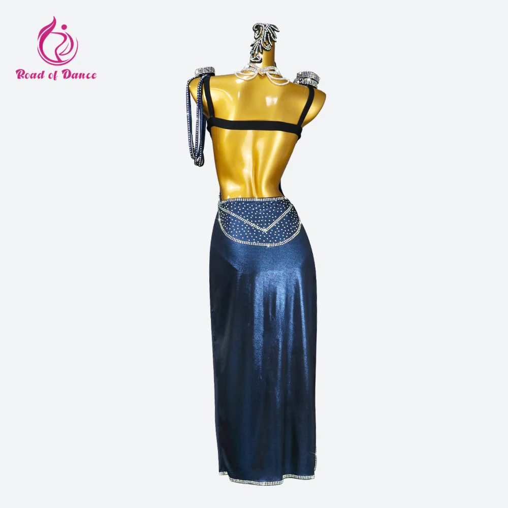 Sukienka do tańca latynoamerykańskiego damski strój konkursowy dziewczęcy strój balowy samba nowy elegancki długi seksowny amerykański strój na imprezę