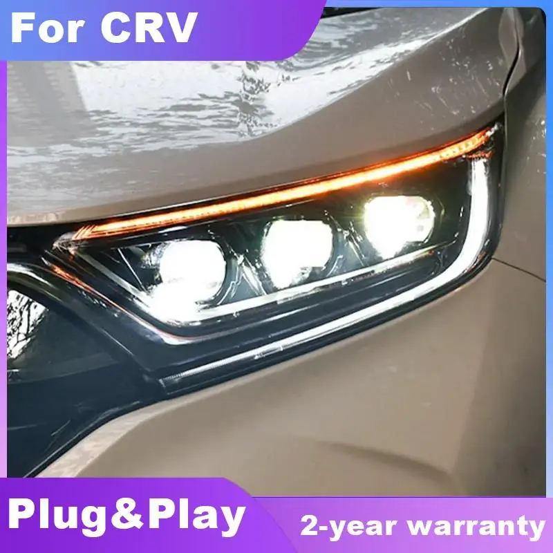 Car Styling For Honda CRV headlight 2017 2018 2019 2020 For CRV LED head lamp ALL LED DRL Bi-Xenon lens Dynamic turn signal