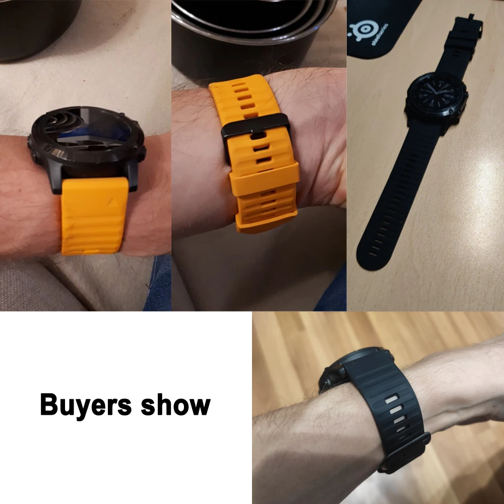 Pulseira de silicone para garmin epix gen 2 precursor 955 945 abordagem s60 s62 instinto descida g1 smartwatch banda pulseira