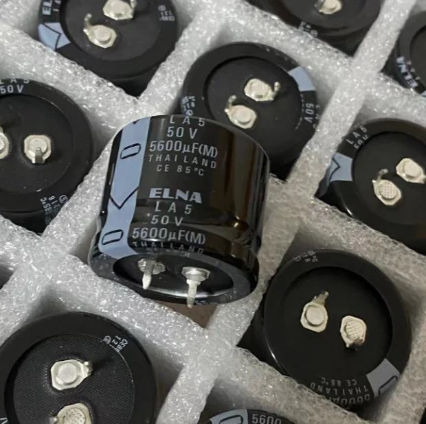 4pcs/lot Original Japanese ELNA 50V 5600UF 30x25mm LA5 85 degree audio aluminum electrolytic capacitor free shipping