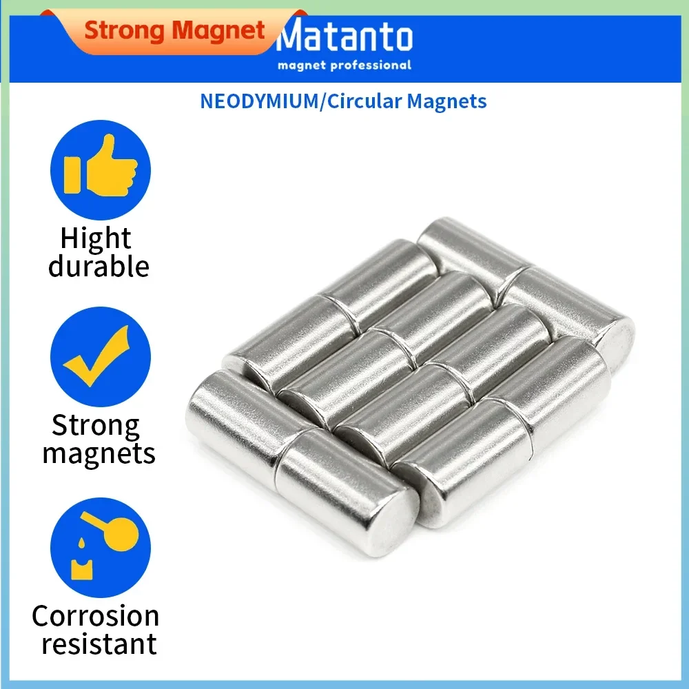 10/20/50/100/150/200PCS 6x10 Strong Powerful Magnets N35 Small Round Magnet 6x10mm Thinck Disc Rare Earth Neodymium  Magnet 6*10