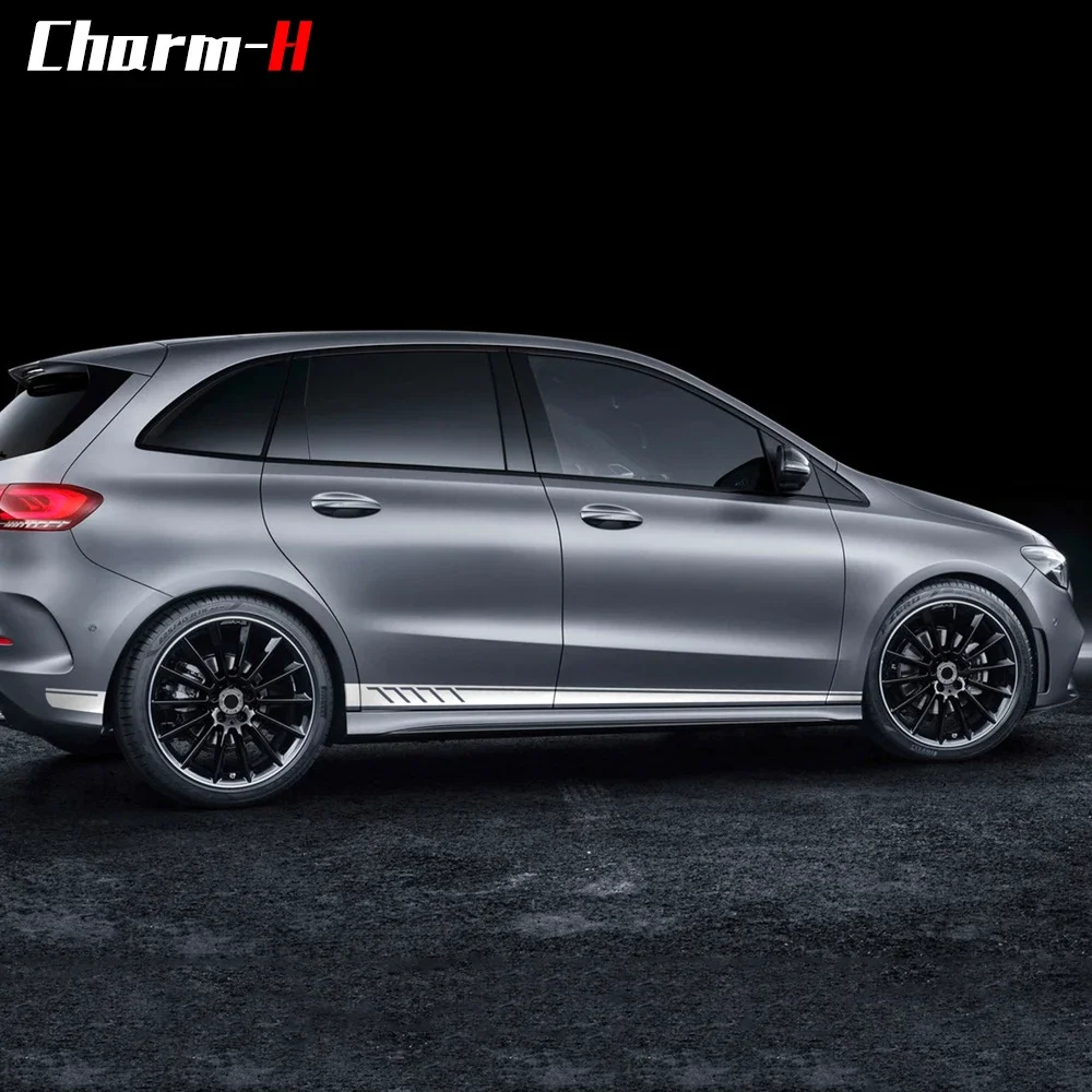 507 stylizacja drzwi w paski boczne spódnica naklejka maska samochodu tylny dach dla Mercedes Benz B klasa W246 W247 B180 Accesso