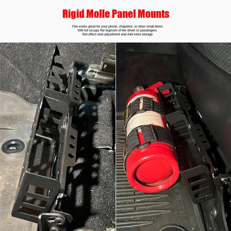 Front Seat Brackets Organizer And Storage Tray Rigid Molle Panel Mounts For Toyota Tacoma 4Runner For Lexus GX460 GX470