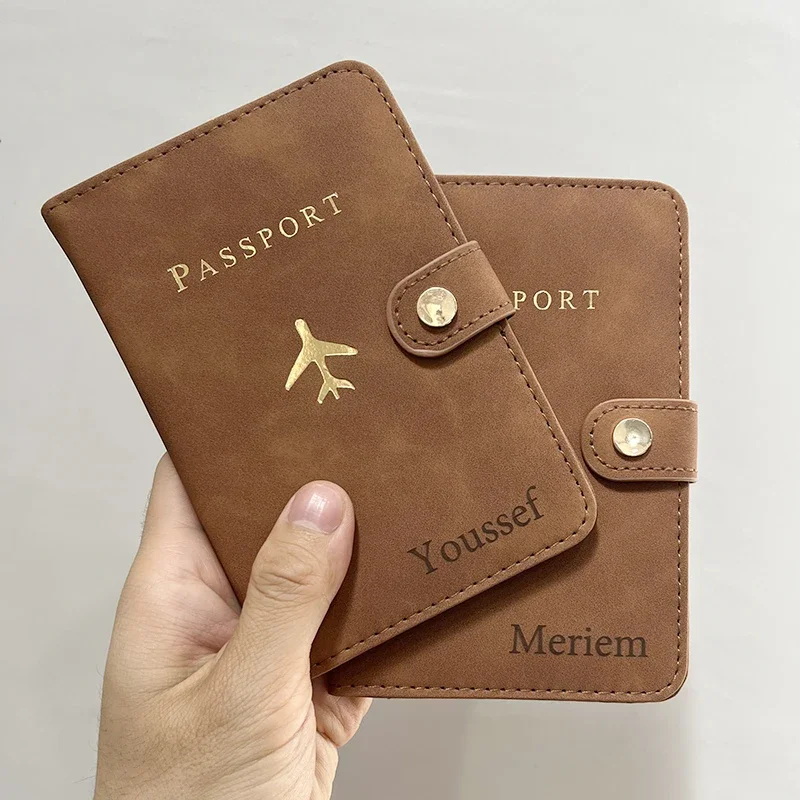 Funda de pasaporte personalizada con nombres, soporte de pasaporte de boda, regalos personalizados