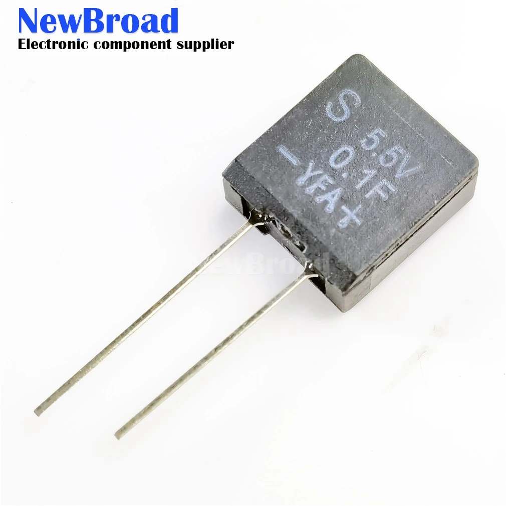 5 pieces Super Farad Capacitor 5.5V0.1F 4.5V0.15F 5.5V 0.1F 4.5V 0.15F Straight Square Block 11.5*11.5*5.5MM