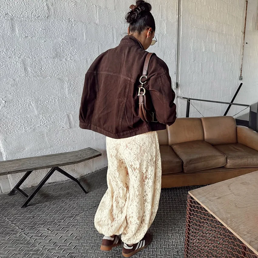 2026 New Sexy Temperament Lace Pants Women's Loose Casual Commuter Pants