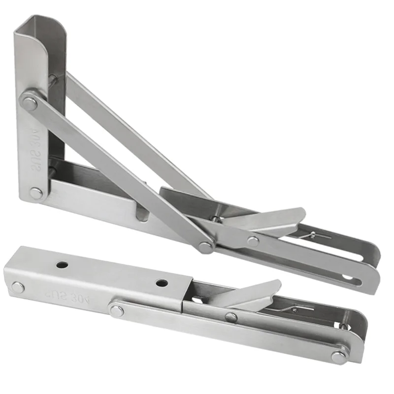 

Adjustable Triangle Folding Angle Bracket 10'' Heavy Duty Support Wall Mounted For Bench Table Shelf Furniture Hardware