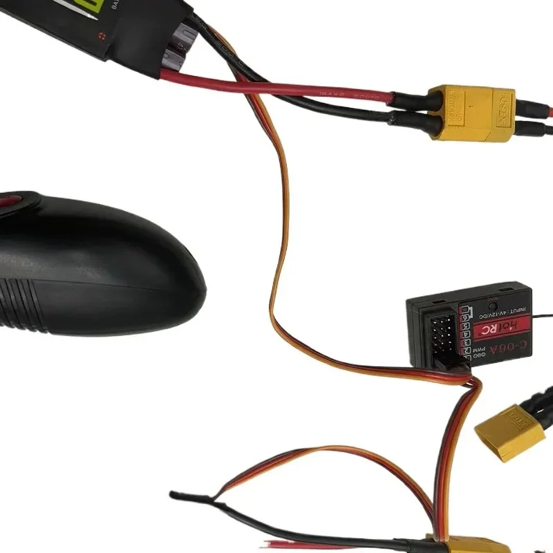 RC Jet Engine Kit Underwater Jet Boat  4-Blade CW CCW Thruster Engine/Brushless 40A ESC/Servo Tester/Radio Transmitter DS600