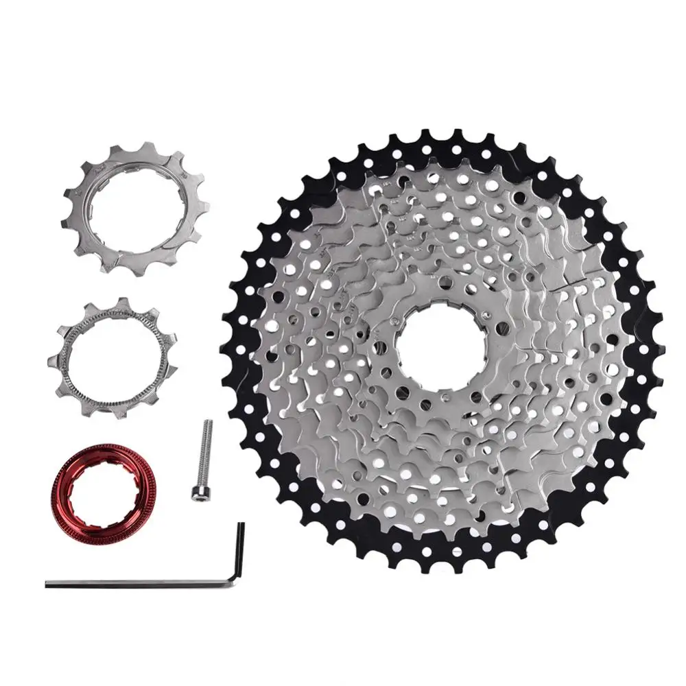 New 11-42T Freewheel Freewheel Bike Cassette ZTTO Bike Freewheel Cassette Sprocket 10 Speed 11-42T Replacement Accessory