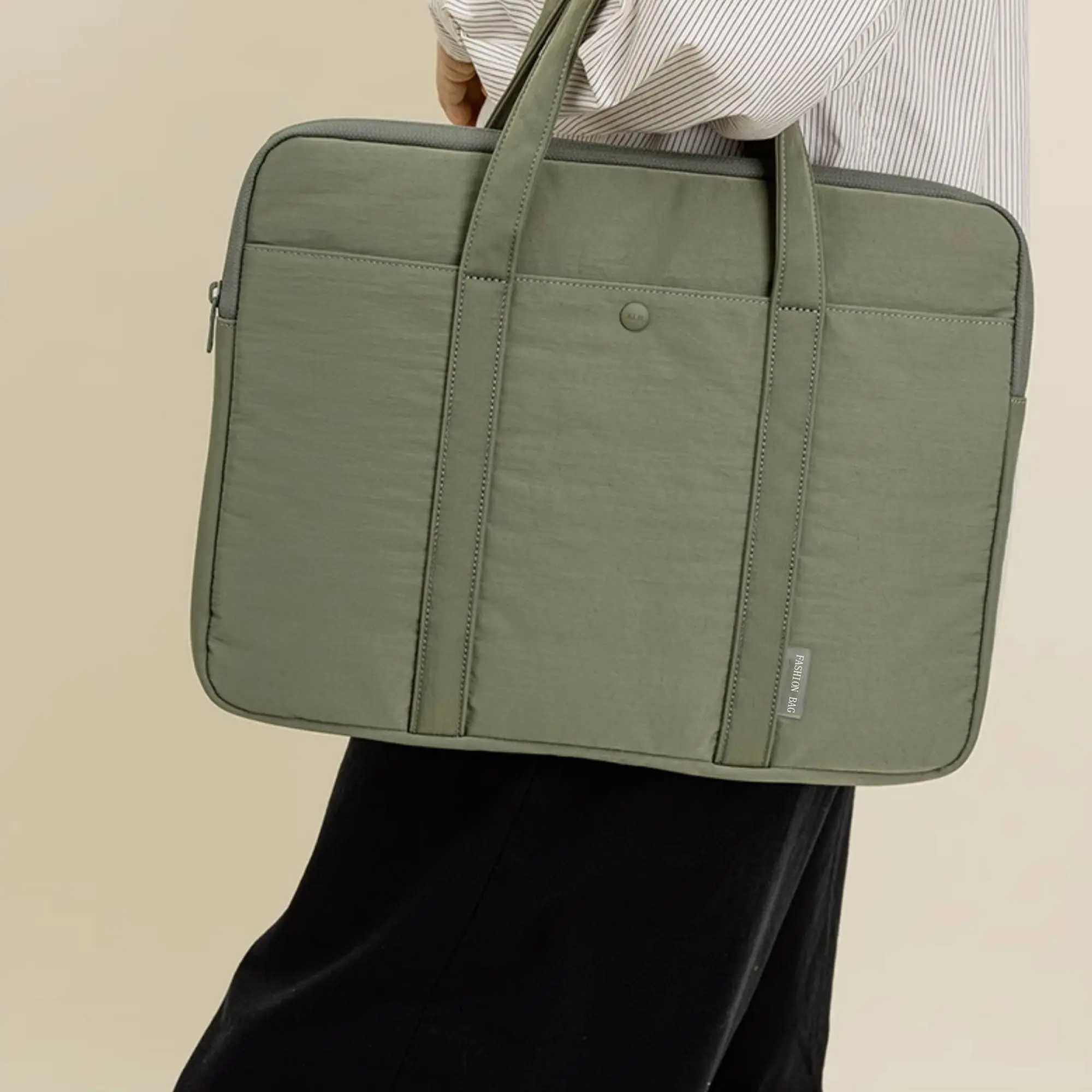 الحد الأدنى بلون حقيبة لابتوب لماك بوك اير برو 13 14 15.6 16 بوصة سعة كبيرة حمل حقيبة كمبيوتر محمول واقية