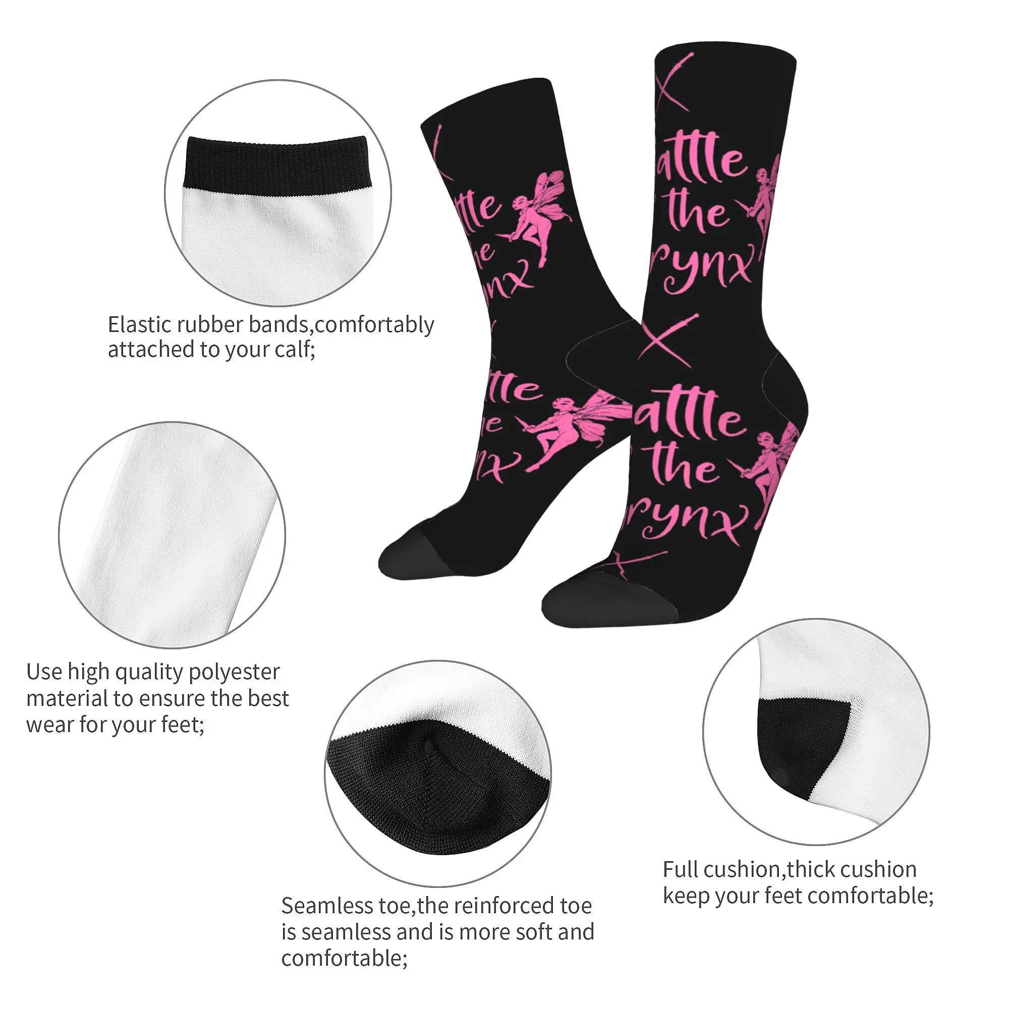 Autumn Winter Hip-hop Men's Women's Melanies Martinezs Battle Of The Larynx Socks  Breathable Middle Tube Socks