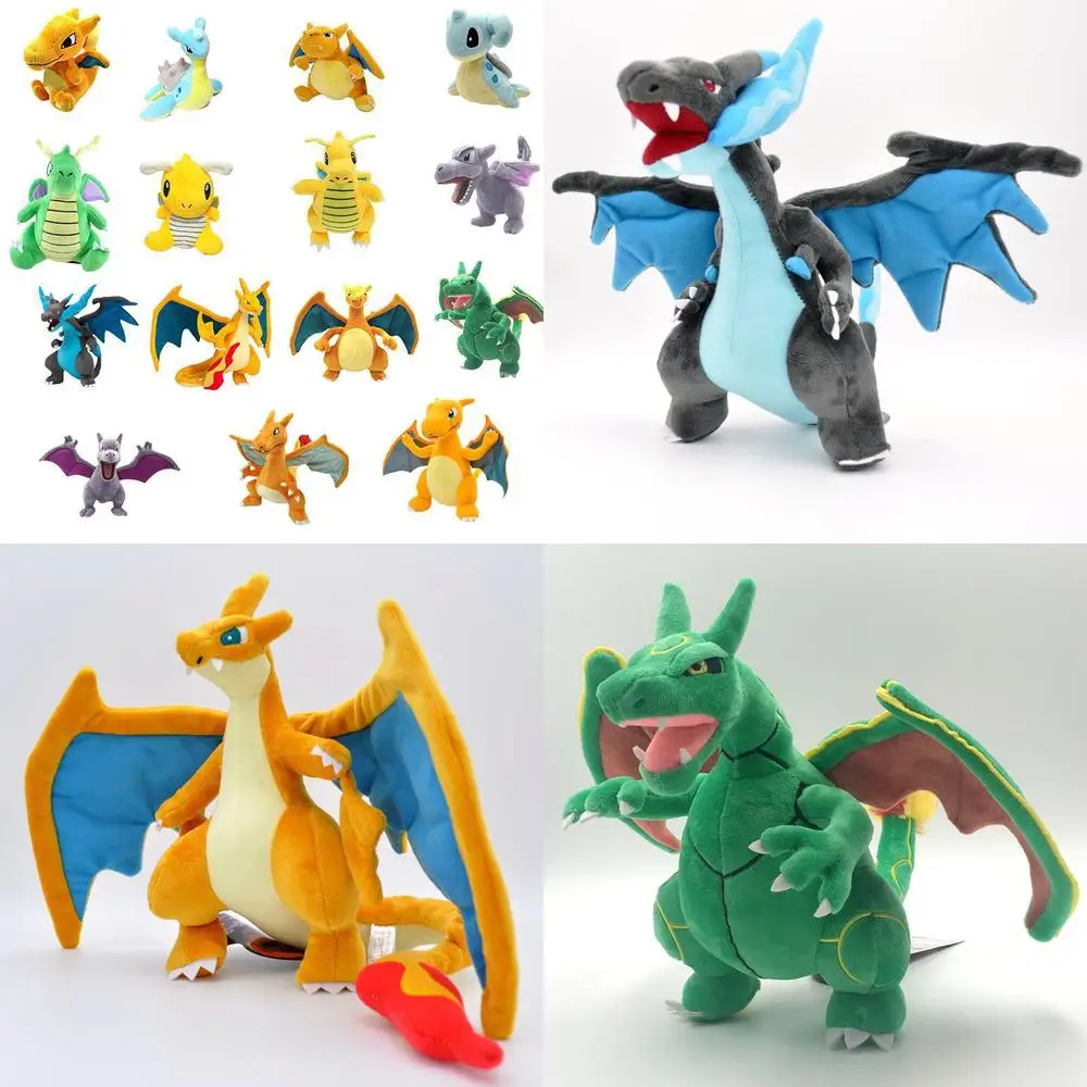 

Кавайная плюшевая игрушка, милый комбинированный огонь, дракон, дракон, быстрая XY, миллион, эволюция, ископаемое крыло, дракон, мягкая кукла для детей