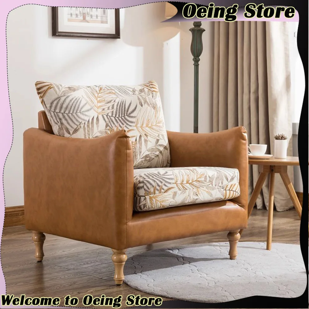 

Wood Cushion Chairs Living Room Floor Protector Lazy Sofa Chairs Adults Single Sillas Para Salon De Bellezs Home Accessories