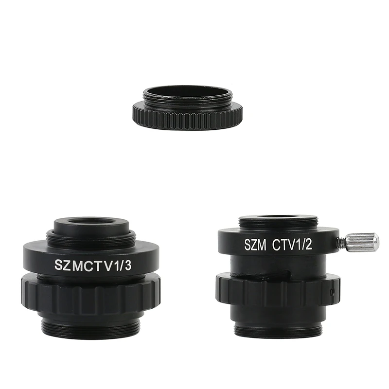 SZMCTV 1/2 1/3 1X Adapter For Simul Focal Trinocular Stereo Microscope HDMI VGA USB Video Camera 0.3X 0.5X C mount Lens Adapter