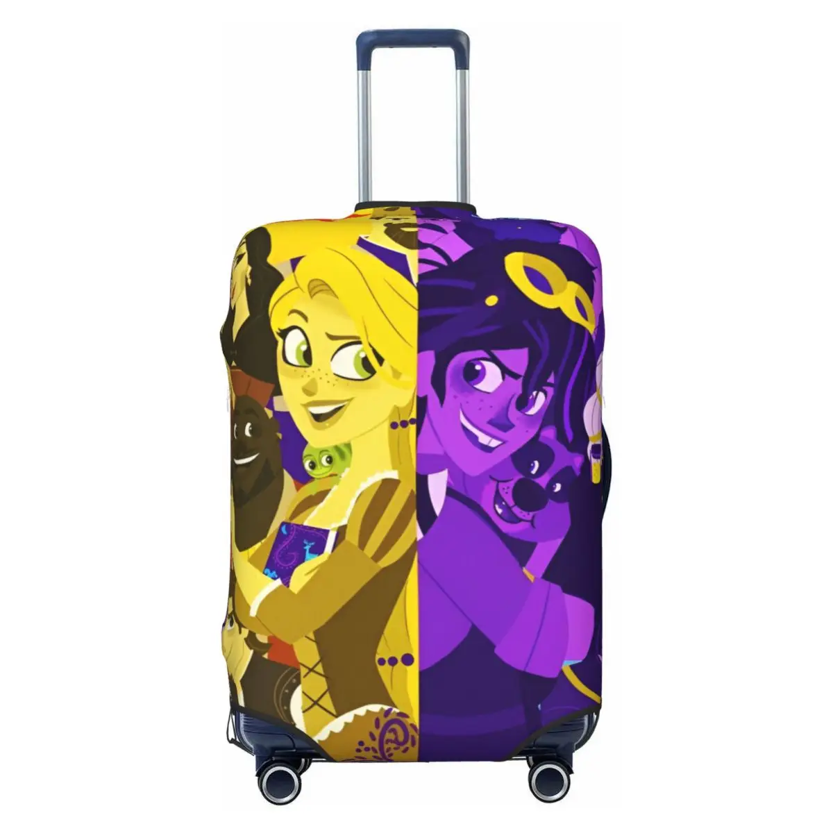 

Custom Princess Tangled Luggage Cover Cute Cartoon Funny Suitcase Protector Covers Suit For 18-32 inch