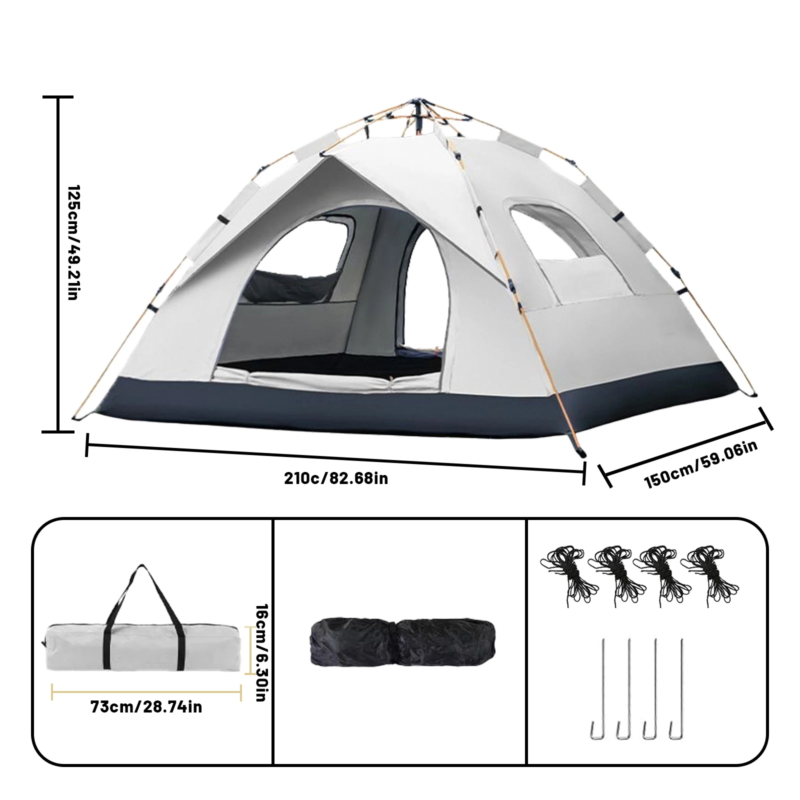 Automatische snelopenende tent Outdoor zelfrijdende reiskampeertent Automatische snelopenende tent Regendichte zonnebestendige tent
