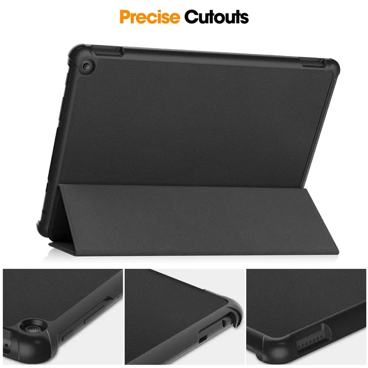 Dreifach Faltbare Hülle für Kindle Fire HD10 2023 mit Auto-Wach-/Schlaf-Funktion Stoßfeste Kunstleder-Abdeckung für Amazon Fire – Detail 6