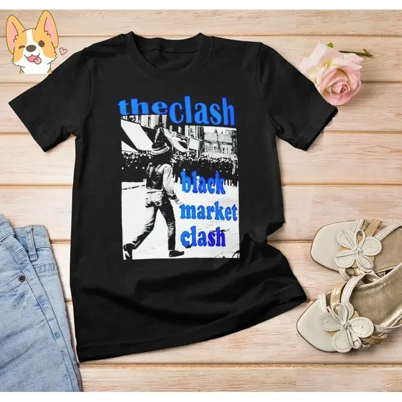 Rare The Clash Black Market Shirt Member Band Men Tt518