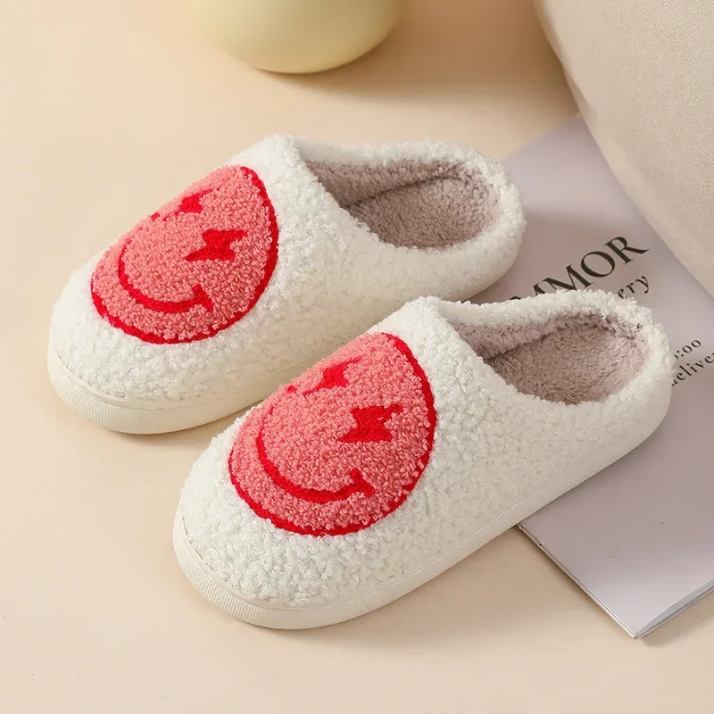 Women and Men Indoor Slippers Autumn and Winter New Warm Furry Couple Indoor Non-Slip Slipper Cartoon House Slippers Funny Shoes