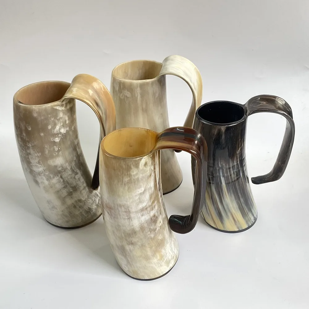 200-1000 мл кружка с рогом викингов, натуральная чашка с бычьим рогом и кофейная штейн, крутой уникальный подарок для мужчин и женщин, домашний декор для пива