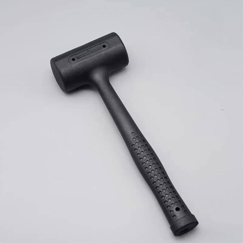 400g Rubber Maul - Non-Rebound Black Mallet for Leather Stitching & Punching | Solid Craft Tool for DIY Leatherwork