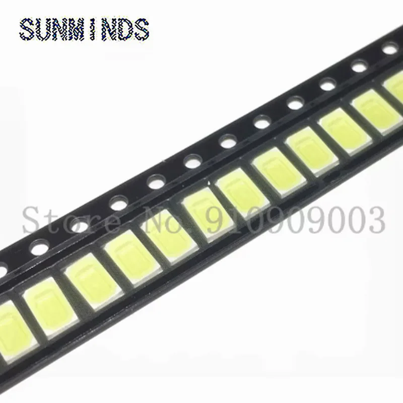 100pcs 3020 SMD LED White Ultra Bright Chip 6500K 6-7LM 20mA 3V Surface Mount SMT LED Light Emitting Diode Lamp for PCB Bulbs