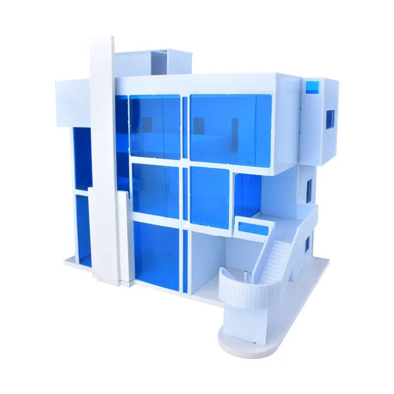 ديوراما مصغرة لتقوم بها بنفسك طاولة الرمل نموذج معماري سميث فيلا نموذج بلاستيكي مدينة دمية سكنية لعبة نموذج فني