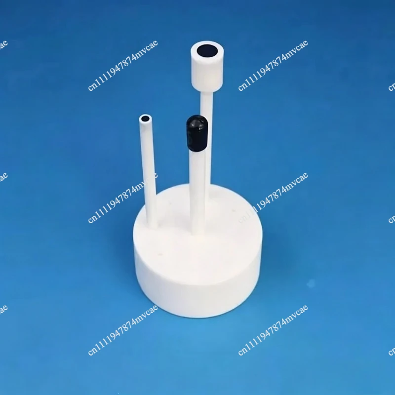 9-Hole Round PTFE Electrode Drying Rack for Laboratory Use