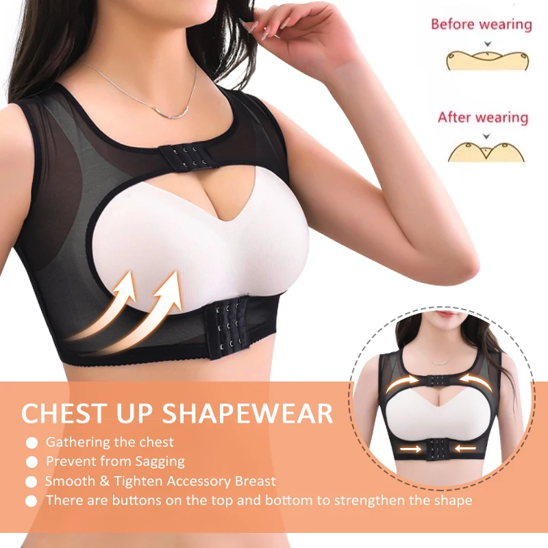 MISTHIN Women\'s Belt Invisible Bra Waist Trainer Posture Corrector Postpartum Girdle Cesarea Top Lift Up Chest Body Shaper