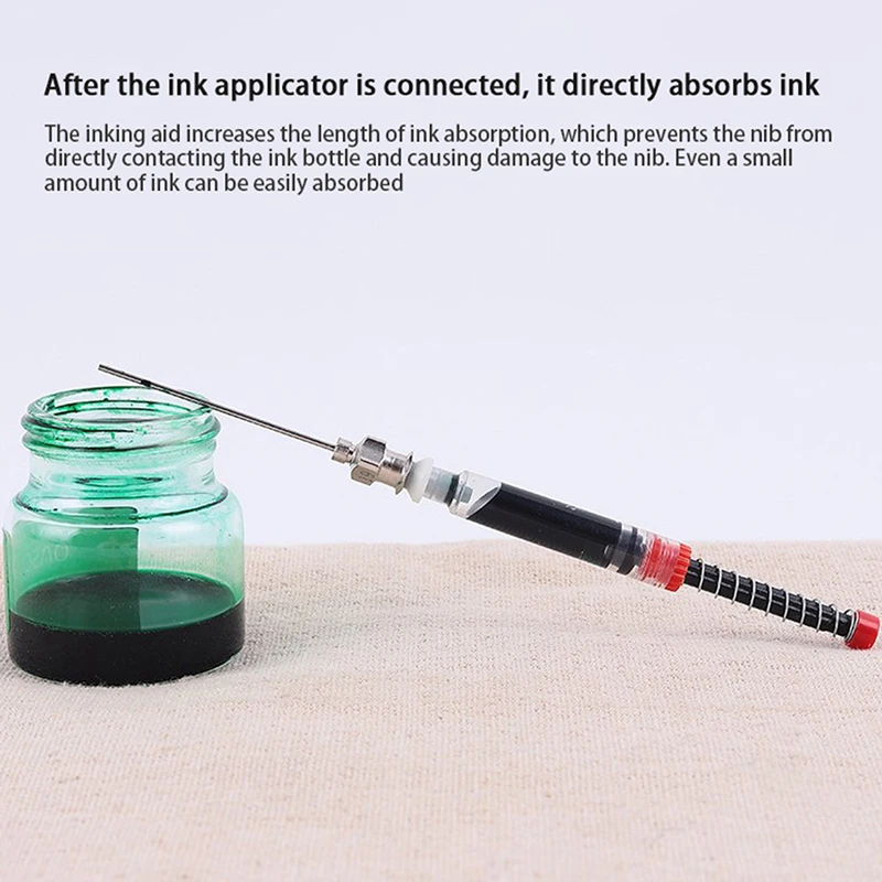 Ink Cartridge Filler Fountain Pen Syringe Absorbor Suction Device Instrument Tool Stationery Office School Supplies