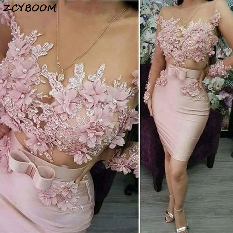 Customized Short Prom Dress 2025 Formal Party Vestidos De Gala Mermaid Satin Appliques Elegant Graduation Illusion Evening Gowns
