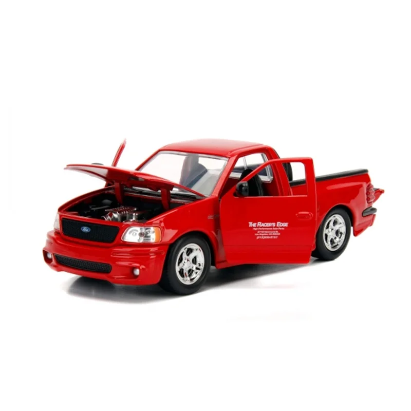 1:24 بريان 1999 فورد F-150 SVT البرق سيارات لعبة معدنية hottoys ديكاست