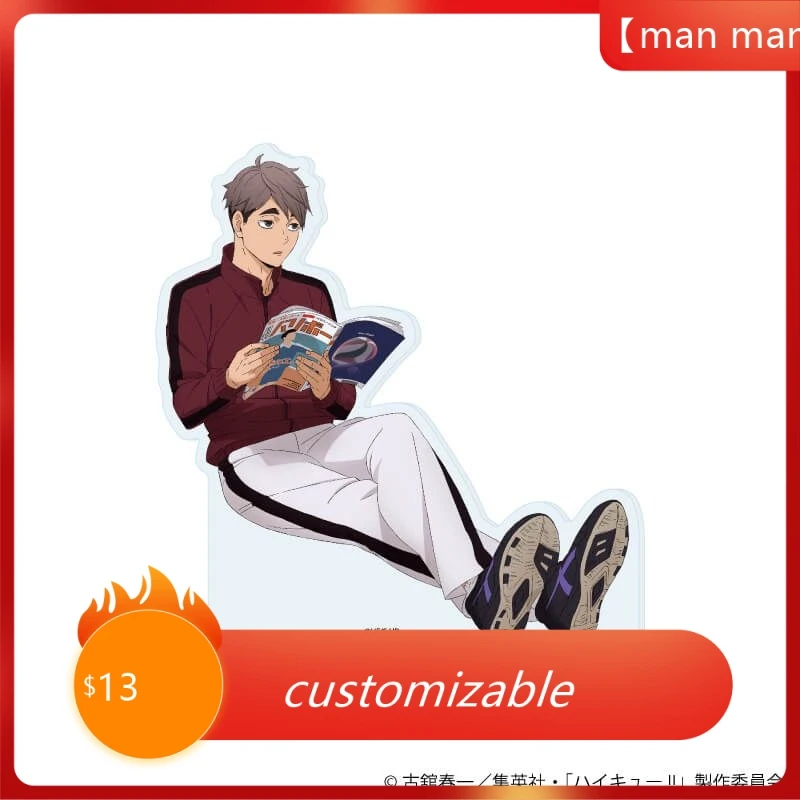 

Anime Haikyuu Acrylic mini Stand figure Stand Plate Cosplay Prop Decor Cartoons present Firend Christmas fans 10CM
