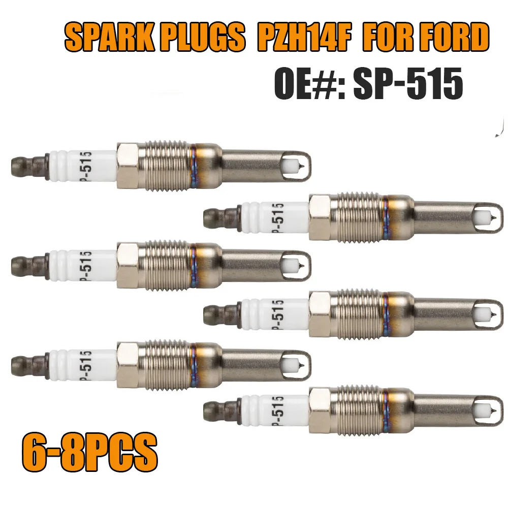 

6x/8x SP-515 Iridium Spark Plugs 3L3E12405KD PZH14F for FORD USA MUSTANG Coupe for Lincoln Navigator for Mercury SP515