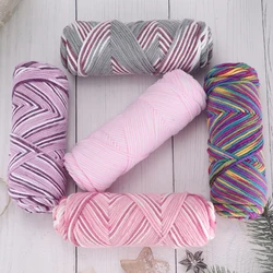 5pcs Gradient Milk Yarn - 500g, Thick Blend for DIY Knitting & Crochet - Ideal for Sweaters, Scarves, and Blankets, Crochet Yarn