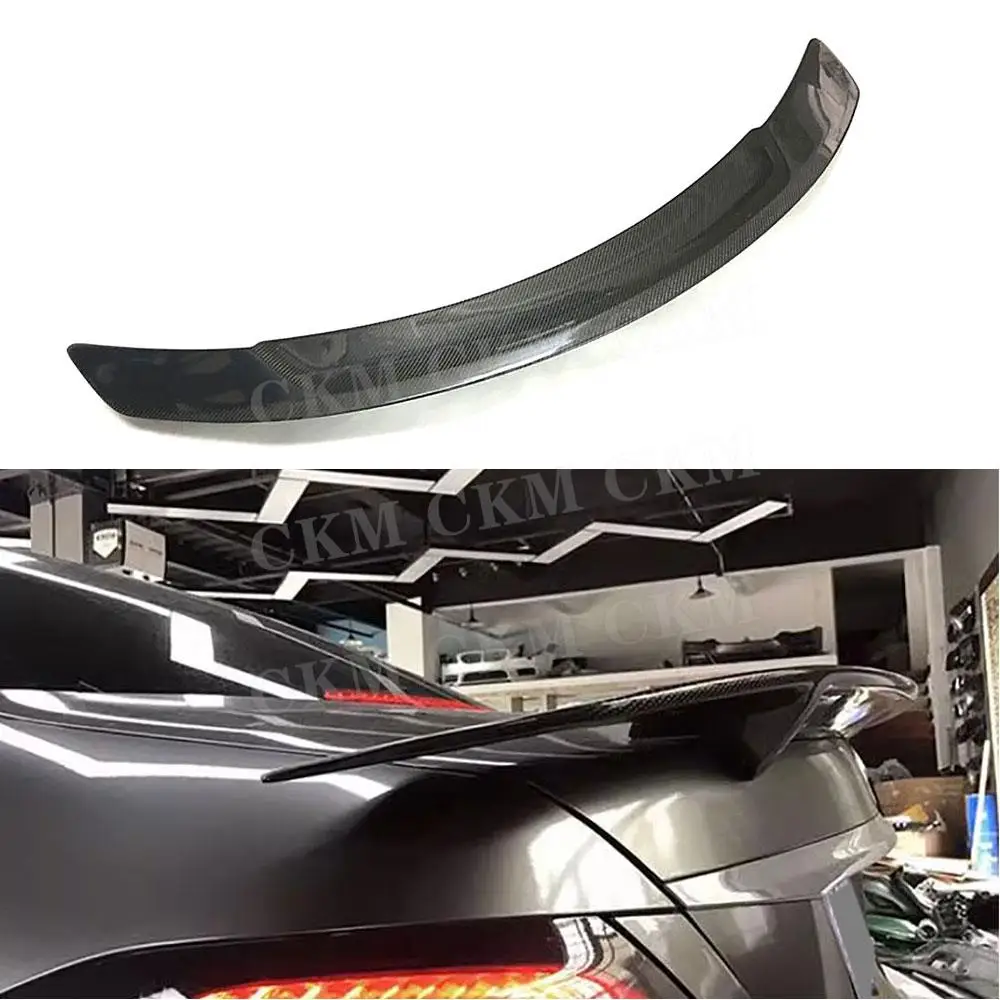 

Carbon Fiber Rear Boot Spoiler Car Trunk Wings for Benz E Class W213 E63 AMG Sedan 2017 2018 2019 FRP Black Bodykits Accessories