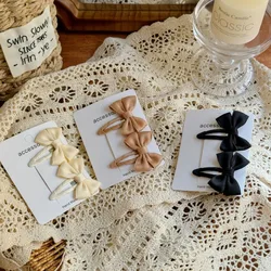 Belt Bow Baby Hair Clip for Girl Sweet Fashion Solid Color Leaf Series Barrettes for Toddler Cute BB Clip Kids Hair Accessories