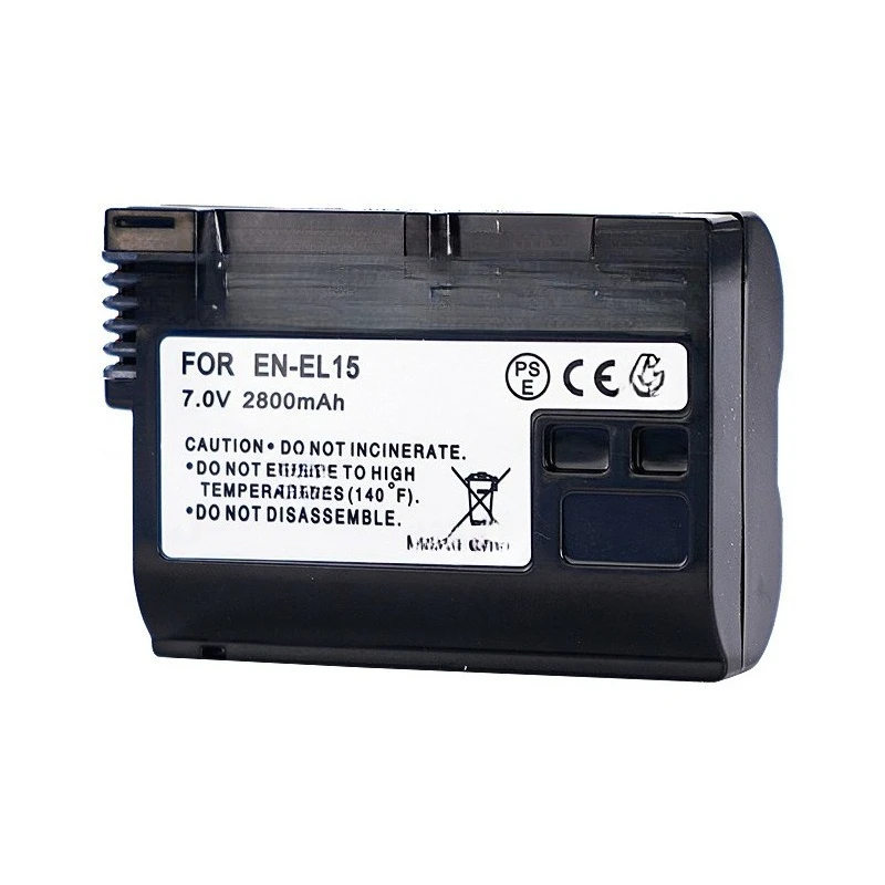 New Replacement Camera Battery 7V 2800mAh EN-EL15C for Nikon ENEL15C EL15C Z5II Z6III Z8 ZF MB-D11 MB-D12 Li-Polymer