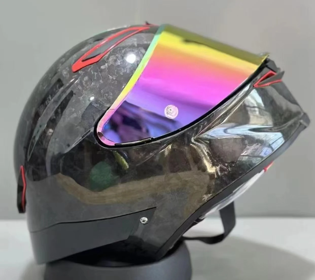 

Шлем из углеродного волокна, мужской всесезонный анфас, мотоциклетный гоночный автомобиль, беговой мотоциклетный шлем, аксессуары Capacete